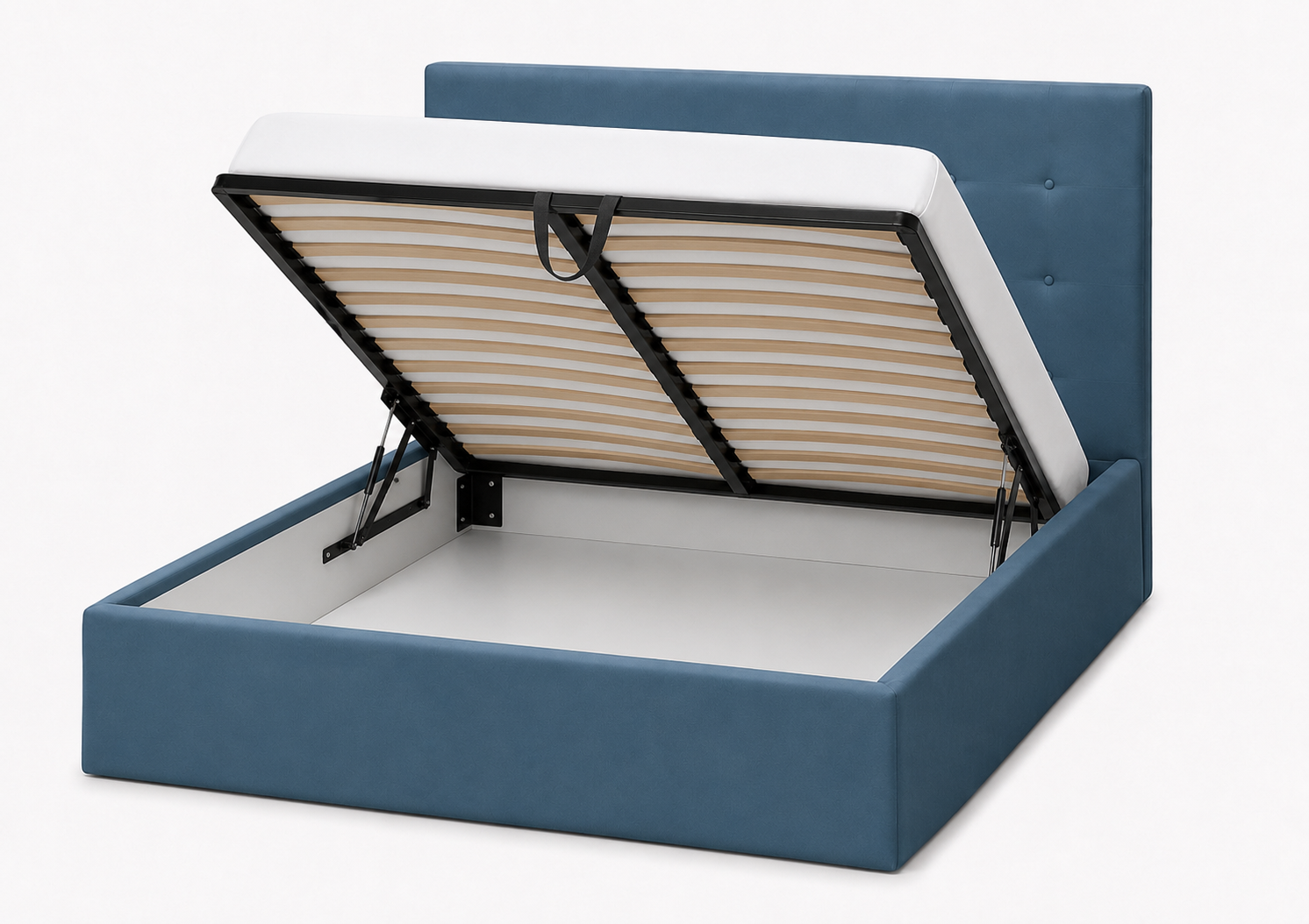 Тапицирана спалня Текс синя